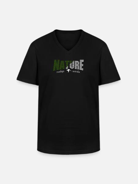 NATURE roadsign australia - Men's V-Neck T-Shirt - black
