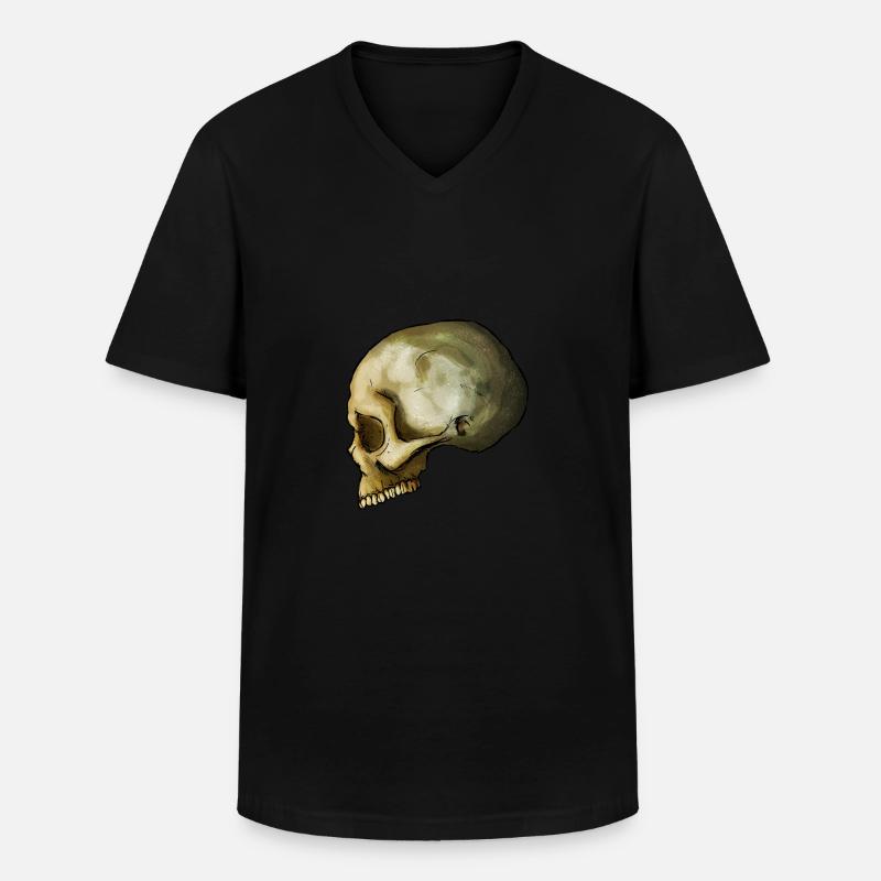 Schädel 2 - Männer-T-Shirt mit V-Ausschnitt - Schwarz