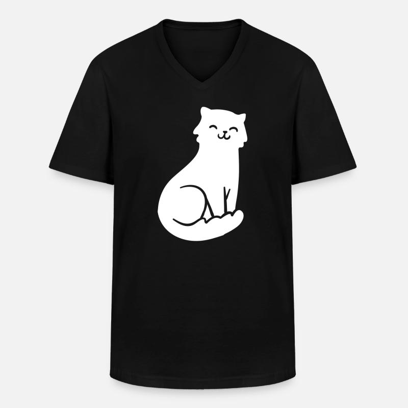 Cat Cats - Men's V-Neck T-Shirt - black