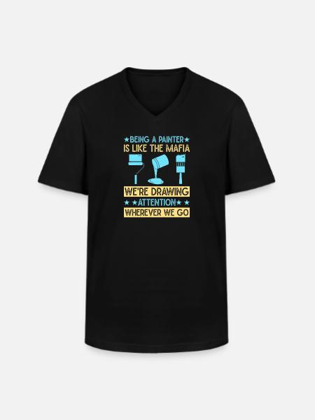 House Painter Dad Unique Gifts - Men's V-Neck T-Shirt - black