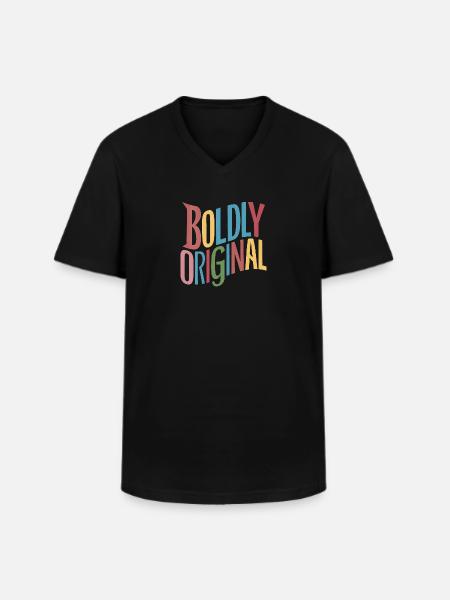 Boldly Original - Men's V-Neck T-Shirt - black