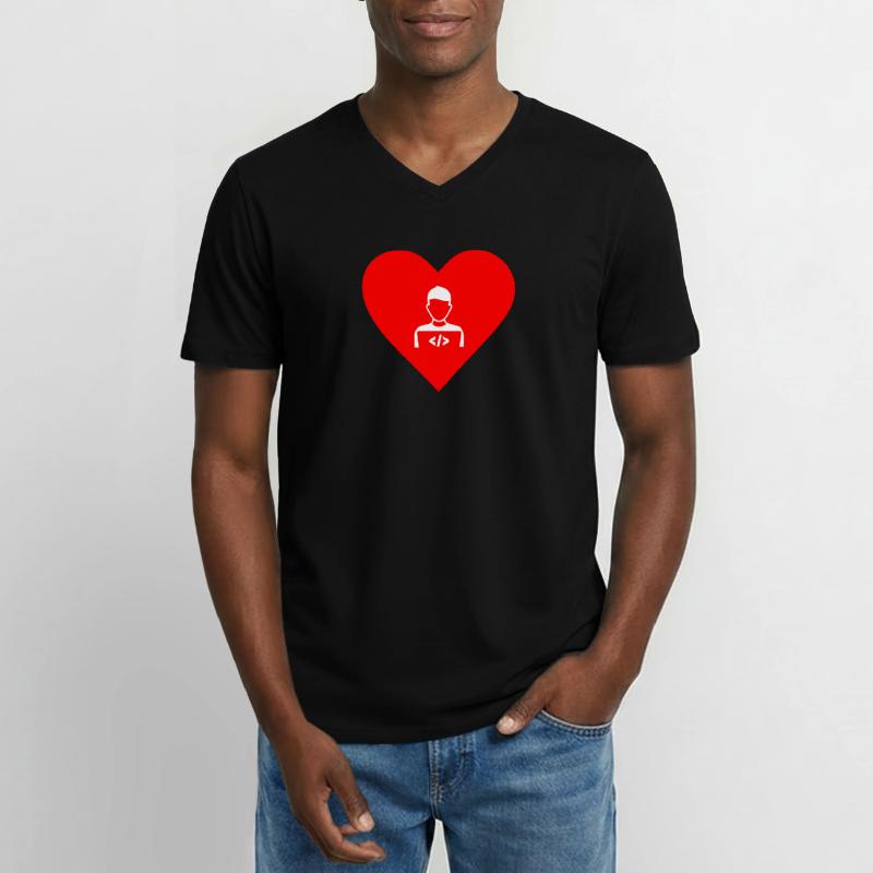 In love with Software Developer, Software Developer Men's V-Neck T-Shirt
