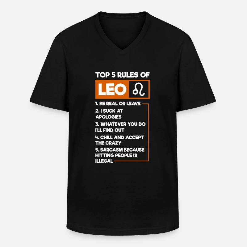 Sternzeichen Juli Aberglaube - Männer-T-Shirt mit V-Ausschnitt - Schwarz