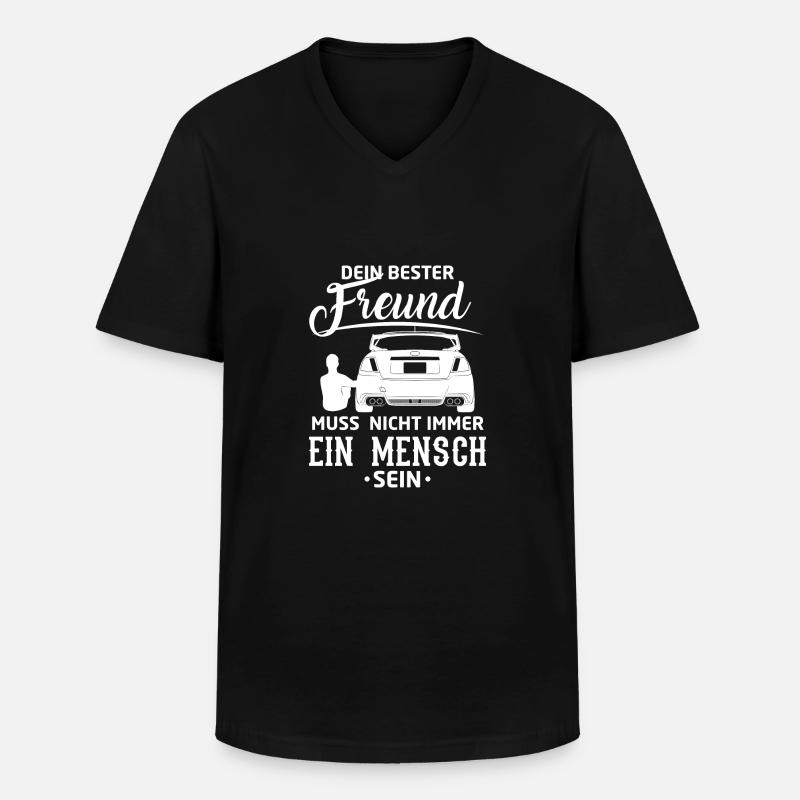 Auto - Impreza Bester Freund - Männer-T-Shirt mit V-Ausschnitt - Schwarz