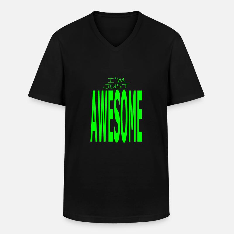 Ich bin einfach großartig - Männer-T-Shirt mit V-Ausschnitt - Schwarz