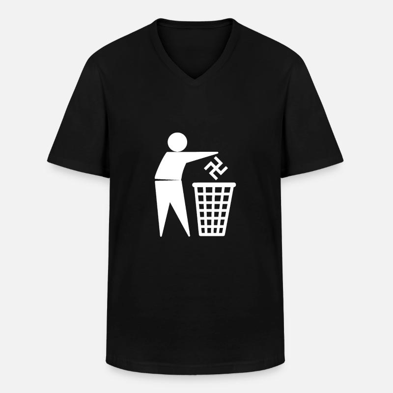 Müll - Männer-T-Shirt mit V-Ausschnitt - Schwarz