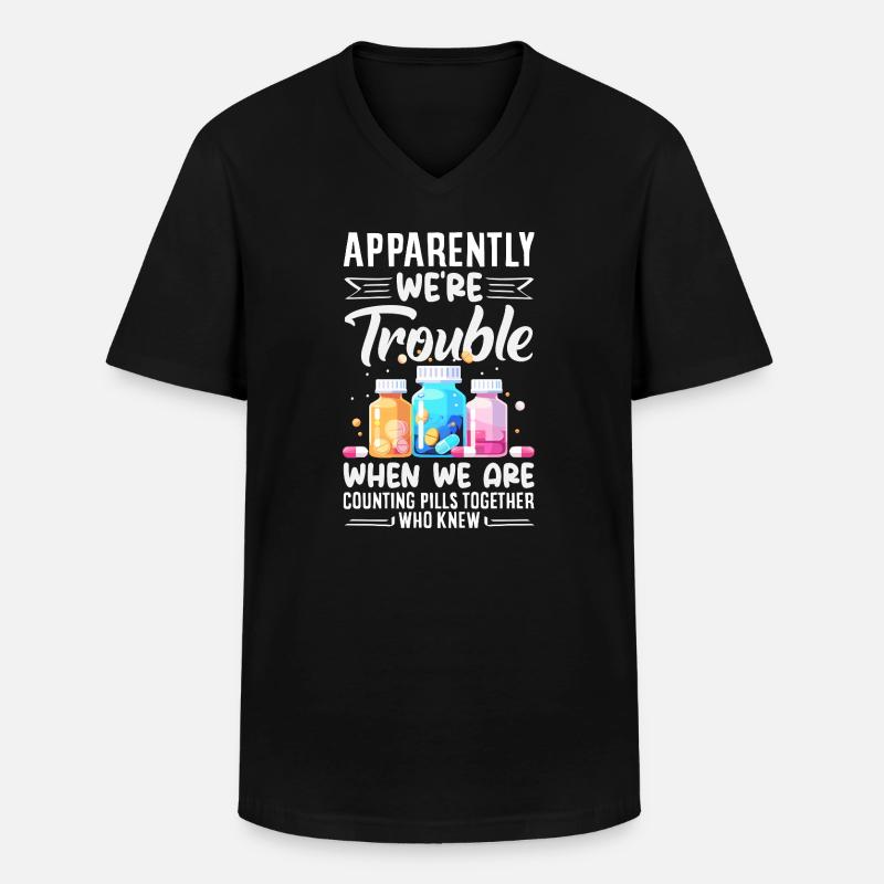 Apotheker Pharmazeutisch-technischer - Männer-T-Shirt mit V-Ausschnitt - Schwarz