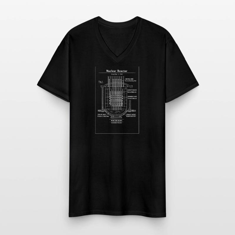 Plan directeur du réacteur nucléaire T-shirt col V Homme