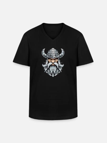 fierce Viking - Men's V-Neck T-Shirt - black