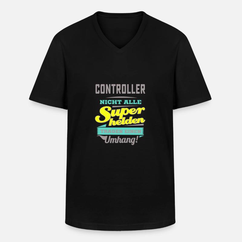 NEON Design für Superhelden - Controller - - Männer-T-Shirt mit V-Ausschnitt - Schwarz