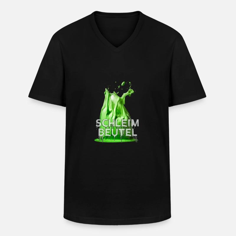 Schleimbeutel - Männer-T-Shirt mit V-Ausschnitt - Schwarz