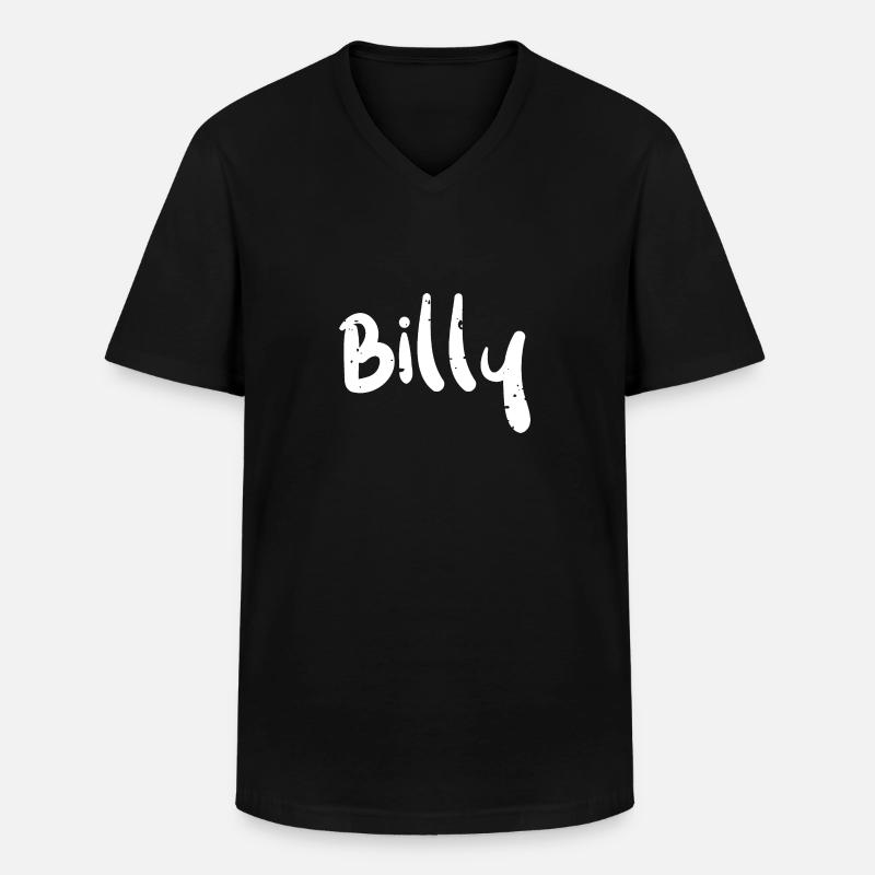 Billy - Brother - Männer-T-Shirt mit V-Ausschnitt - Schwarz