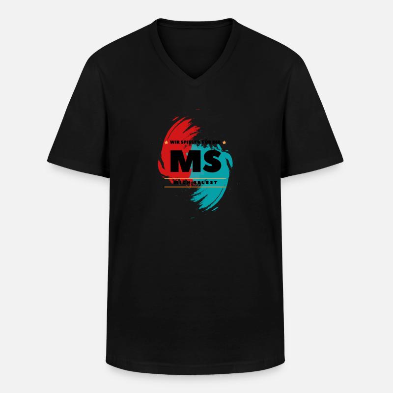 Mich Selbst - Männer-T-Shirt mit V-Ausschnitt - Schwarz