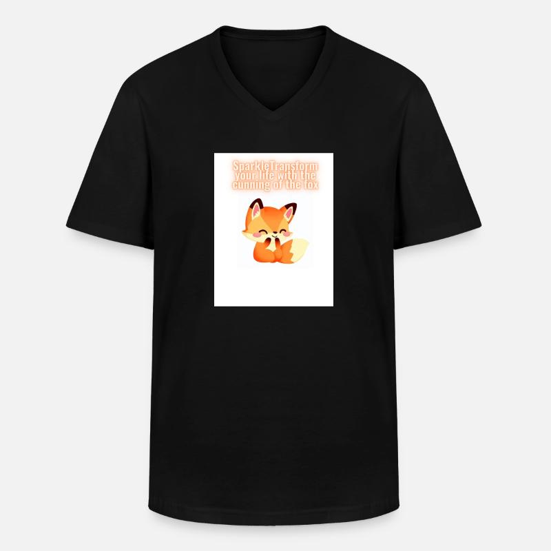 Funkelnde Transformation - Männer-T-Shirt mit V-Ausschnitt - Schwarz