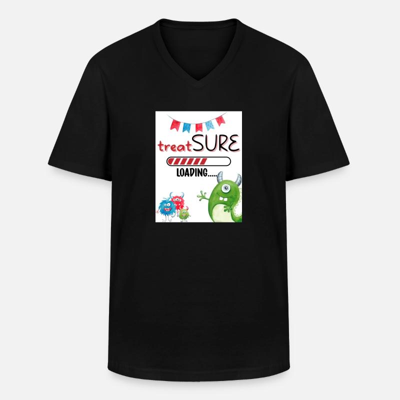 Behandlung. Fest. - Männer-T-Shirt mit V-Ausschnitt - Schwarz