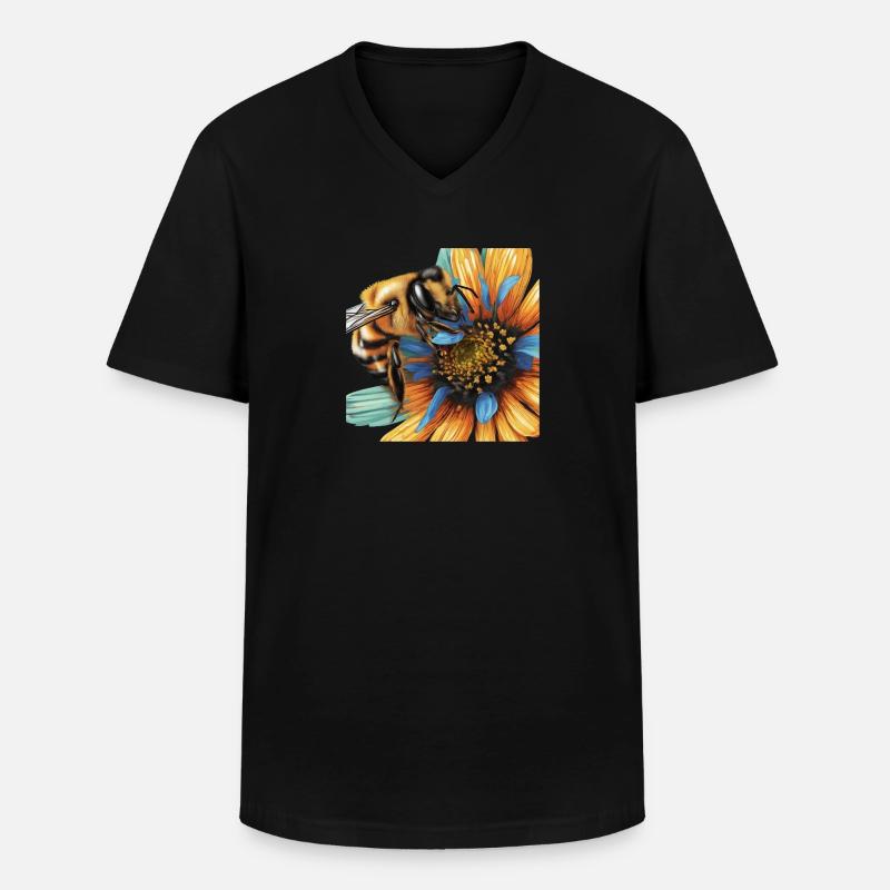 Nektar-Gier - Männer-T-Shirt mit V-Ausschnitt - Schwarz