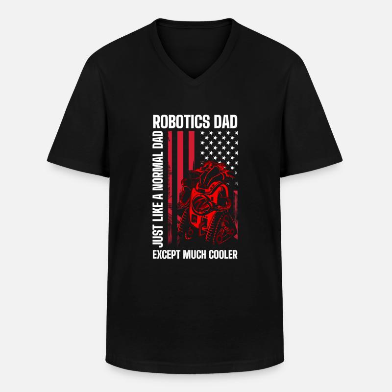 Machine Mechanic Engineer Technician - Men's V-Neck T-Shirt - black