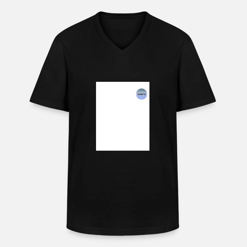 VOERO 1 - Männer-T-Shirt mit V-Ausschnitt - Schwarz