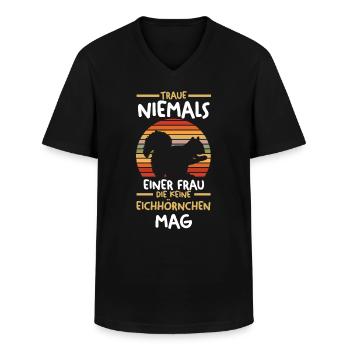 Erdmännchen - Männer-T-Shirt mit V-Ausschnitt - Schwarz - Vorne - AI Model Male 178 dark (178cm)