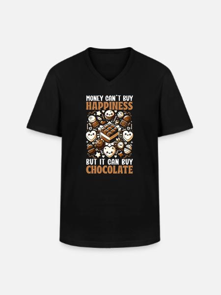 I love - Men's V-Neck T-Shirt - black