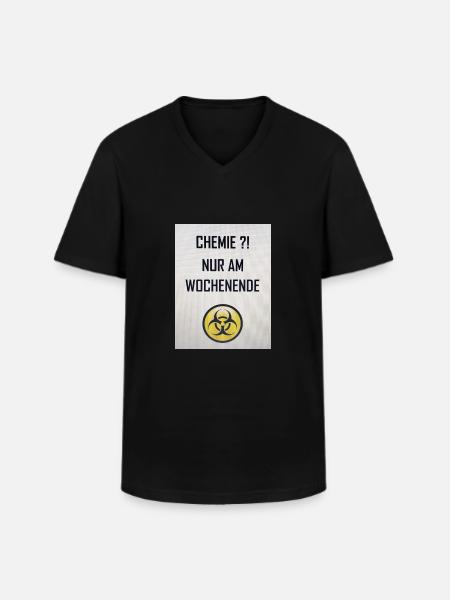 Chemie am Wochenende - Männer-T-Shirt mit V-Ausschnitt - Schwarz
