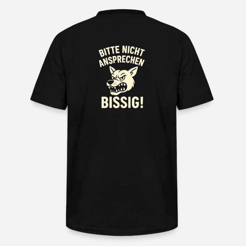 Bitte Nicht Ansprechen - Männer-T-Shirt mit V-Ausschnitt - Schwarz