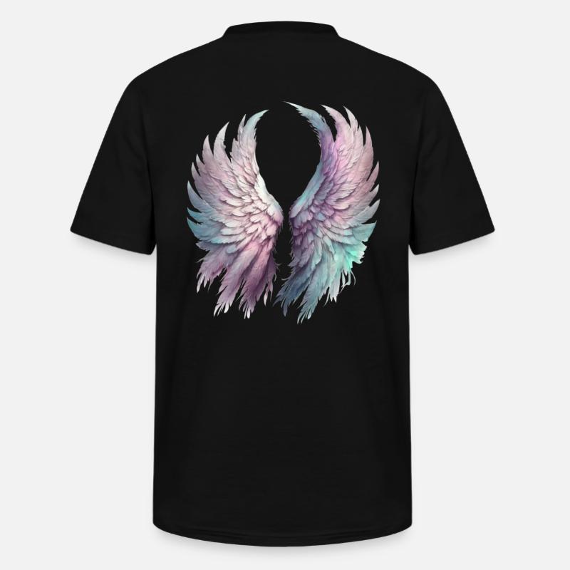 Ätherische Pastellflügel - Männer-T-Shirt mit V-Ausschnitt - Schwarz