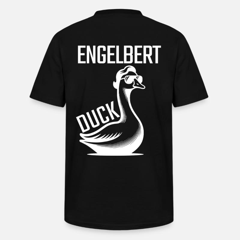Engelbert Duck  - Männer-T-Shirt mit V-Ausschnitt - Schwarz