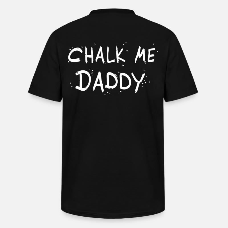 Chalk Me Daddy - Boulder/ Kletter Pun - Männer-T-Shirt mit V-Ausschnitt - Schwarz