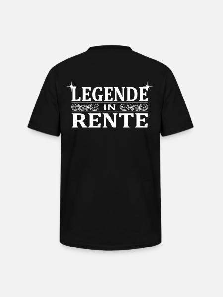 Legende in Rente Ornament - Männer-T-Shirt mit V-Ausschnitt - Schwarz