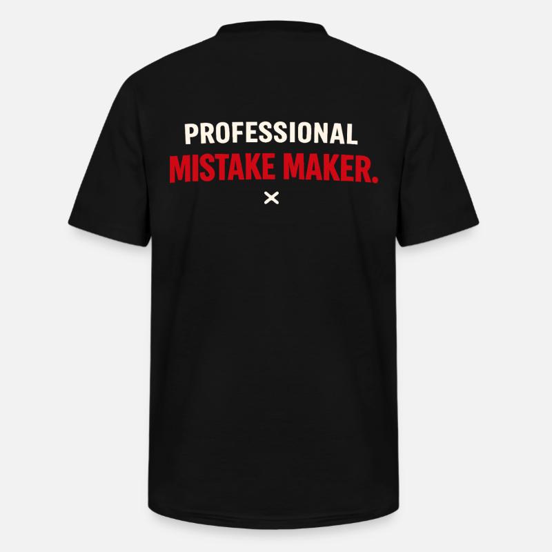 Professional Mistake Maker – Single Humor - Männer-T-Shirt mit V-Ausschnitt - Schwarz