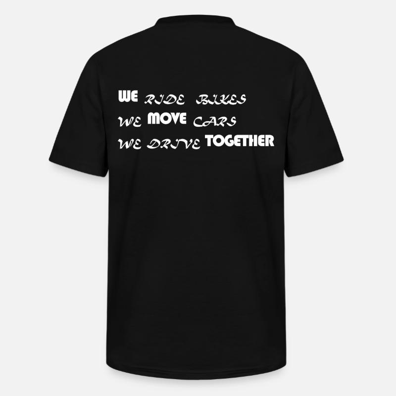 WE MOVE TOGETHER - Männer-T-Shirt mit V-Ausschnitt - Schwarz