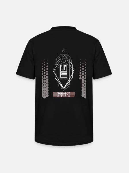 Best Techno Design Without Eyes - Men's V-Neck T-Shirt - black