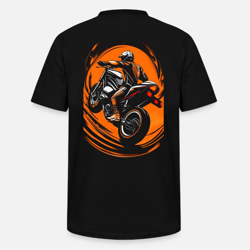 Biker Motorradfahrer - Männer-T-Shirt mit V-Ausschnitt - Schwarz