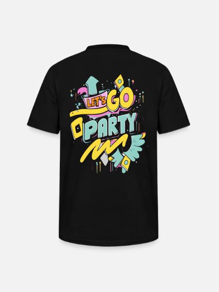Let's Go Party - Men's V-Neck T-Shirt - black