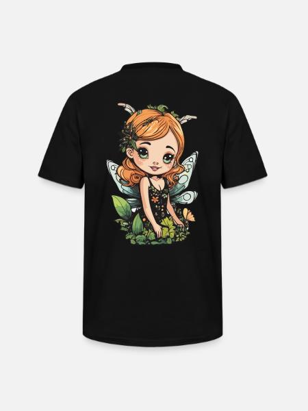 Blooming Forest Fairy – Sweet Nature Spirit - Men's V-Neck T-Shirt - black