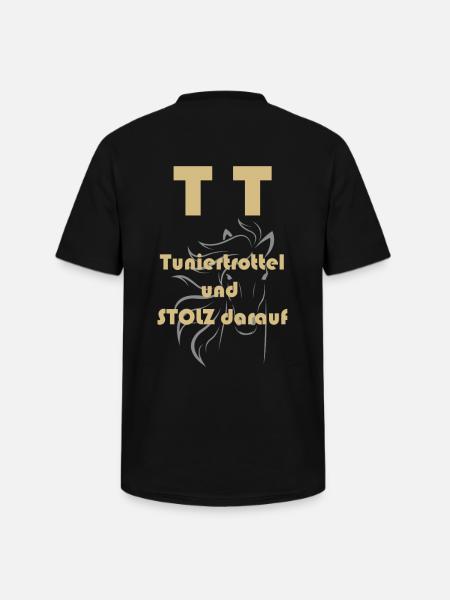 Compétition idiot TT équitation - T-shirt col V Homme - noir
