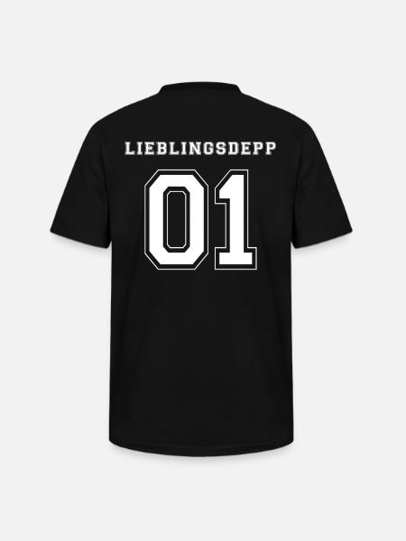 LIEBLINGSDEPP 01 - WHITE EDITION - Männer-T-Shirt mit V-Ausschnitt - Schwarz