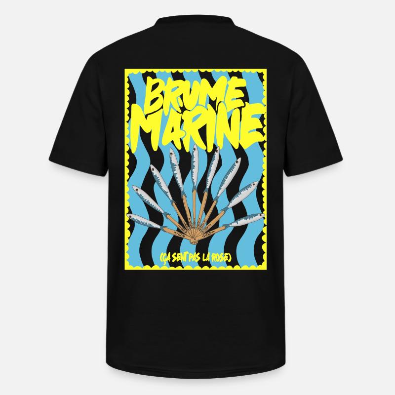 Meeresnebel und Sardinenfächer - Männer-T-Shirt mit V-Ausschnitt - Schwarz