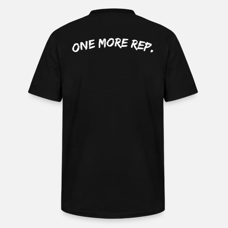 one more rep - Männer-T-Shirt mit V-Ausschnitt - Schwarz