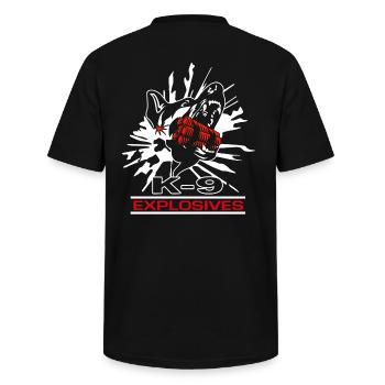 Explosives Diensthund Sprengstoff TNT Spürhund - Männer-T-Shirt mit V-Ausschnitt - Schwarz - Hinten - AI Model Male 185 light (185cm)