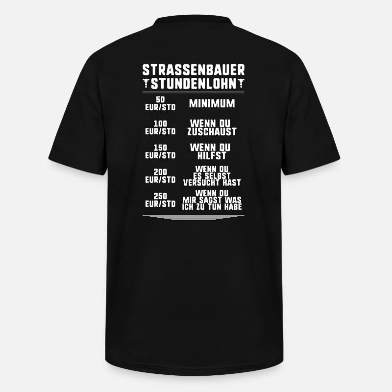 Straßenbauer Asphaltbauer Straßenbau - Männer-T-Shirt mit V-Ausschnitt - Schwarz