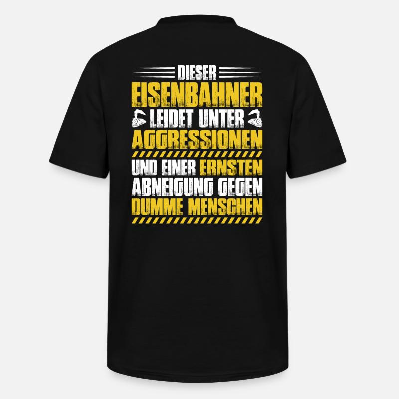 Eisenbahner Triebfahrzeugführer Railroader - Männer-T-Shirt mit V-Ausschnitt - Schwarz