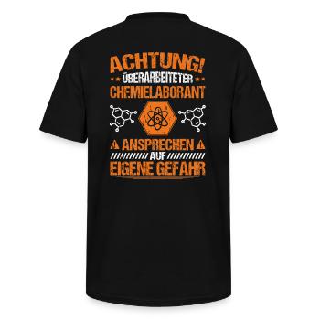 Chemical Laboratory Technician Chemical Laboratory Chemistry Laboratory - Men's V-Neck T-Shirt - black - Back - AI Model Male 185 light (185cm)