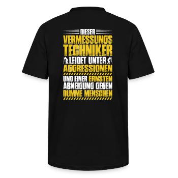 Vermessungstechniker Vermesser Land Surveyor - Männer-T-Shirt mit V-Ausschnitt - Schwarz - Hinten - AI Model Male 185 light (185cm)