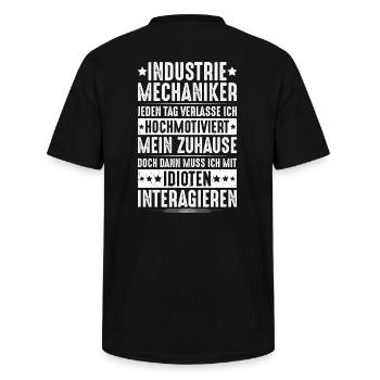 Industriemechaniker Industrial Mechanic - Männer-T-Shirt mit V-Ausschnitt - Schwarz - Hinten - AI Model Male 185 light (185cm)