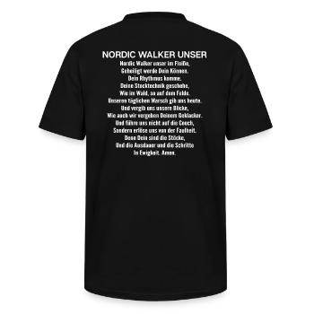 Nordic Walking Nordic Walker Nordic Walken - Männer-T-Shirt mit V-Ausschnitt - Schwarz - Hinten - AI Model Male 185 light (185cm)
