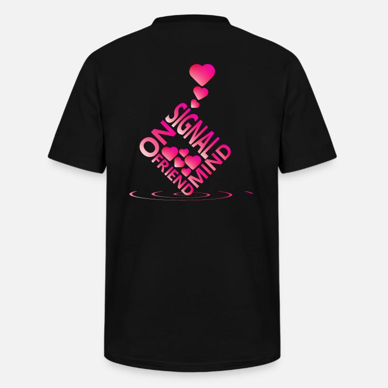 Liebe - Männer-T-Shirt mit V-Ausschnitt - Schwarz