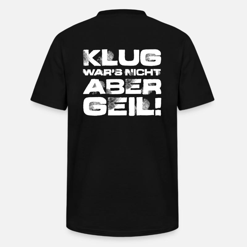 Klug wars nicht - Männer-T-Shirt mit V-Ausschnitt - Schwarz