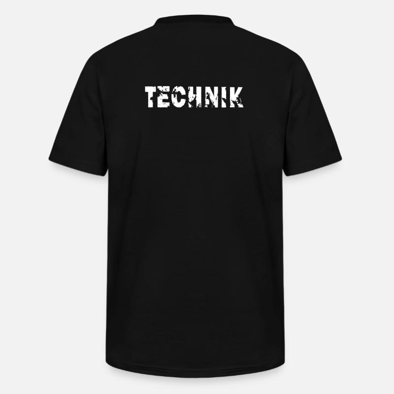Technik - Männer-T-Shirt mit V-Ausschnitt - Schwarz